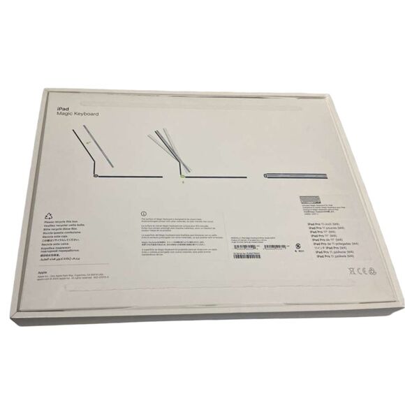 Apple Magic Keyboard Folio for iPad Pro 11-inch M4 M5 White  Apple Magic Keyboard iPad Pro 11-inch M4 M5 White/Silver A2975 MWR03LL/A Openbox